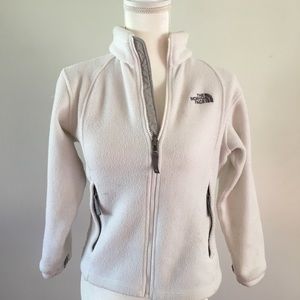North Face White Fleece Jacket